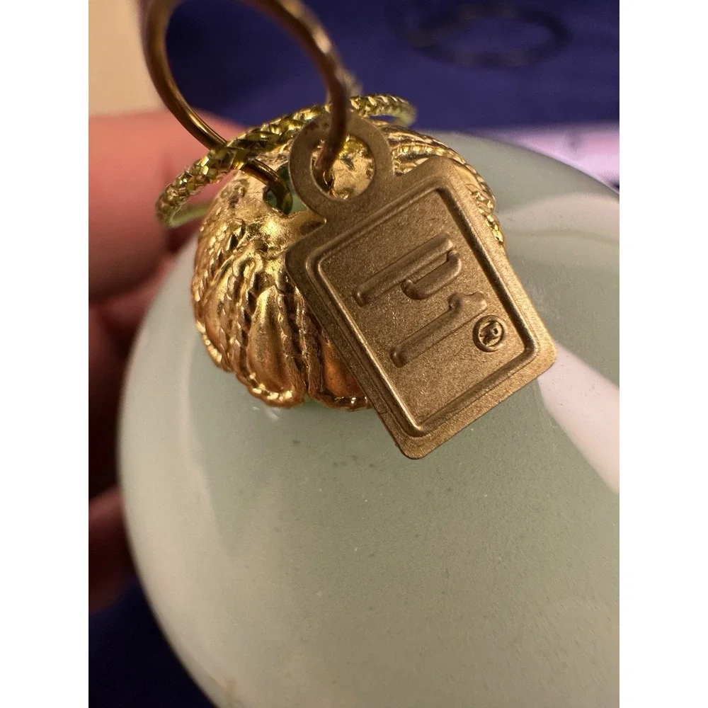 Pier 1 Inside Painted 2018 Li Bien Christmas Ornament Angel, w/Box
